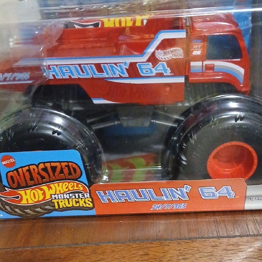 Hot Wheels Haulin' 64 Monster Truck - Red and Blue